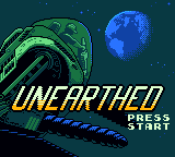 Unearthed (Homebrew) — Title screen